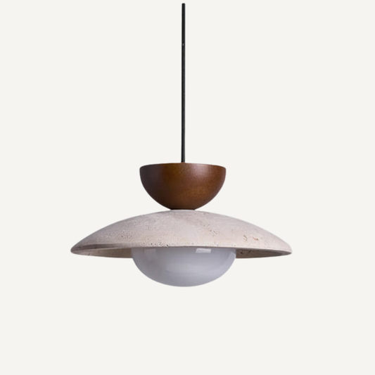 Lampada a Sospensione Moderna in Travertino per Interni Eleganti | Virestoq