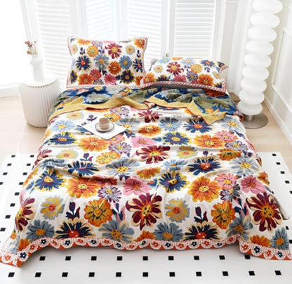 Coperta Floreale Rettangolare Multiuso per Divano Letto | Elyvora