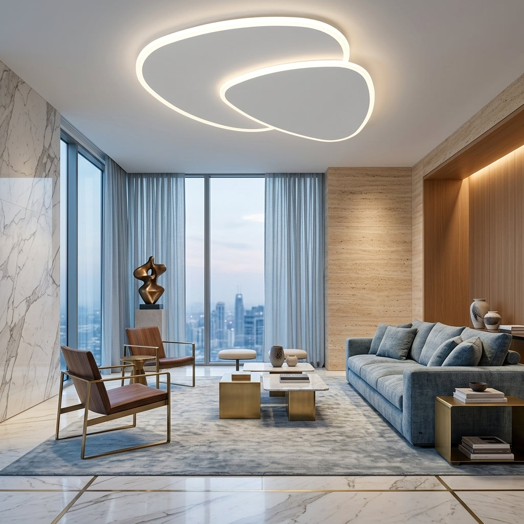 Moderna Ovale Lampada LED Sospensione Telecomando Regolabile | Brillantia