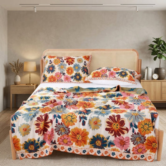 Coperta Floreale Rettangolare Multiuso per Divano Letto | Elyvora
