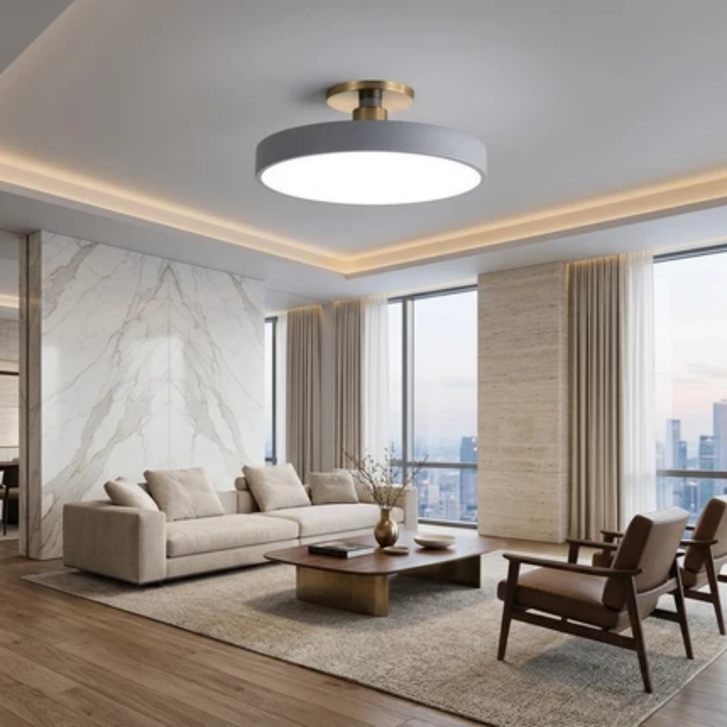 Lampada LED Rotonda da Soffitto Moderna a Montaggio Superficiale | Bellabelvedere