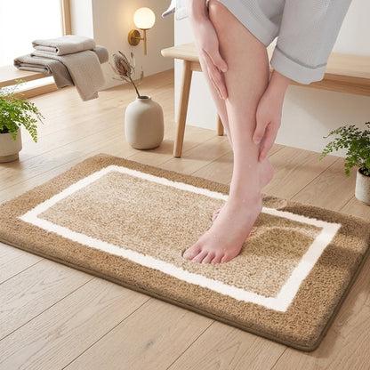 Tappetino Bagno Morbido Antiscivolo Rettangolare Stile Nordico Moderno | Morbivento