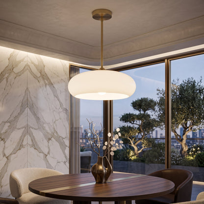 Lampada da Soffitto Bauhaus in Vetro Ambrato Semi Incasso | Lucemontana