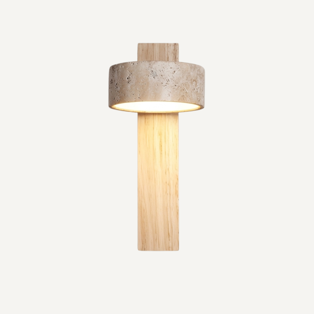 Minimalista Stile Wabi Sabi Lampada Parete Orientabile LED | Borgavento