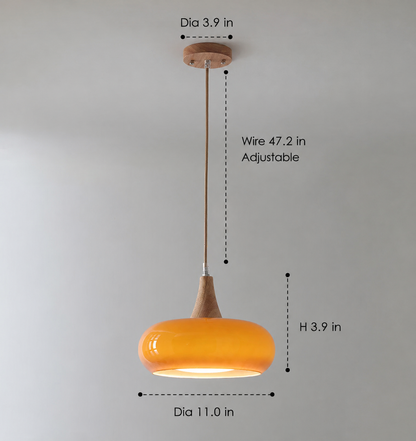 Lampada a Sospensione Moderna in Legno | Amber