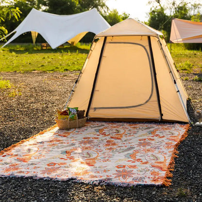 Coperta Floreale con Frange per Divano | Fiorlena